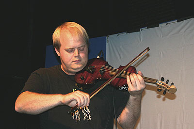 John Coursey in violin zone
